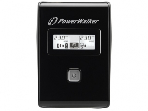 PowerWalker UPS line-interactive 850VA 2X SCHUKO OUT, RJ11 IN/ OUT, USB, LCD