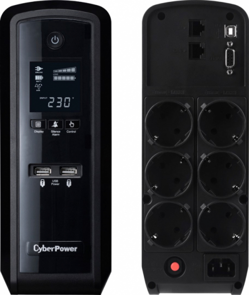 CyberPower CP1350EPFCLCD uninterruptible power supply (UPS) Line-Interactive 1.35 kVA 780 W 6 AC outlet(s)