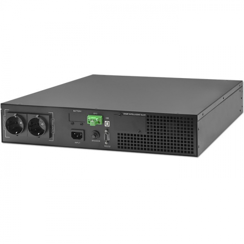 Qoltec UPS for RACK, 1kVA 1000W. PF 1.0, LCD