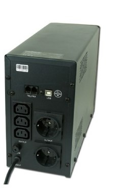 Gembird EG-UPS-033 uninterruptible power supply (UPS) Line-Interactive 1200 VA 720 W 3 AC outlet(s)