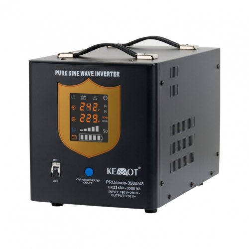 KEMOT PROsinus-3500/48 Pure Sine Wave Inverter with Charging Function 48V 230V 3500VA/2400W