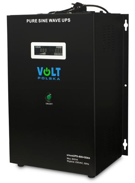 Inverter VOLT POLSKA SinusUPS-800 55Ah 12V 500/800W