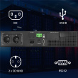 Qoltec 52285 Uninterruptible Power Supply UPS for RACK | 1kVA | 1000W | Power factor 1.0 | LCD | EPO | USB | On-line