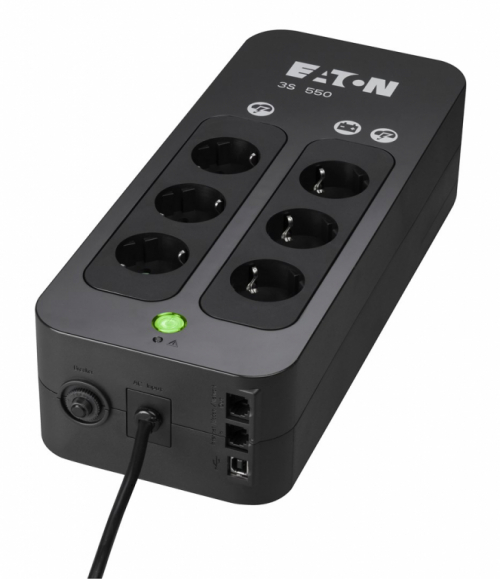 Eaton 3S550D uninterruptible power supply (UPS) Standby (Offline) 0.55 kVA 330 W 6 AC outlet(s)