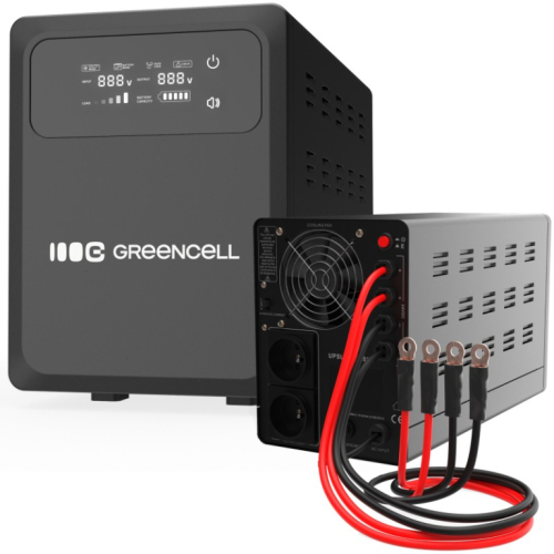 Green Cell UPS AVR PowerCore 1000W/1500VA 12VDC