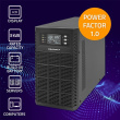 Qoltec 52282 Uninterruptible Power Supply UPS | 3kVA | 3000W | Power factor 1.0 | LCD | EPO | USB | On-line