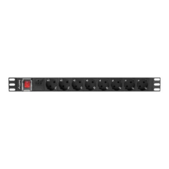 Lanberg Power Distribution unit 19'', 8 outlets, black | Lanberg