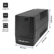 Qoltec Uninterruptible power supply, 850VA, 480W