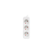 Lanberg Cable Power Strip, 3X French Outlets Quality-Grade Copper, 1.5 m | PS0-03E-0150-W