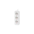Lanberg Cable Power Strip, 3X French Outlets Quality-Grade Copper, 1.5 m | PS0-03E-0150-W