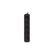 Lanberg Cable Power Strip, 5X French Outlets Quality-Grade Copper, 1.5 m | PS0-05E-0150-BK