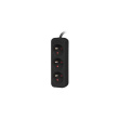 Lanberg Cable Power Strip, 3X French Outlets Quality-Grade Copper, 3 m | PS0-03E-0300-BK