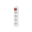 Lanberg Cable Power Strip, 4X French Outlets with Switch, Quality-Grade Copper, 1.5 m | PS1-04E-0150-W