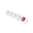 Lanberg Cable Power Strip, 4X French Outlets with Switch, Quality-Grade Copper, 1.5 m | PS1-04E-0150-W
