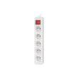 Lanberg Cable Power Strip, 5X French Outlets with Switch, Quality-Grade Copper, 1.5 m | PS1-05E-0150-W
