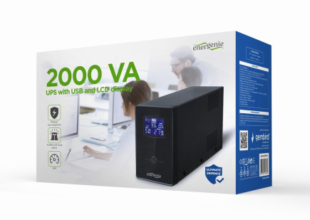 Gembird EG-UPS-035 uninterruptible power supply (UPS) Line-Interactive 2 kVA 1200 W 5 AC outlet(s)