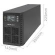 Qoltec UPS 2kVA, 2000W, PF 1.0 LCD, EPO, USB, On line