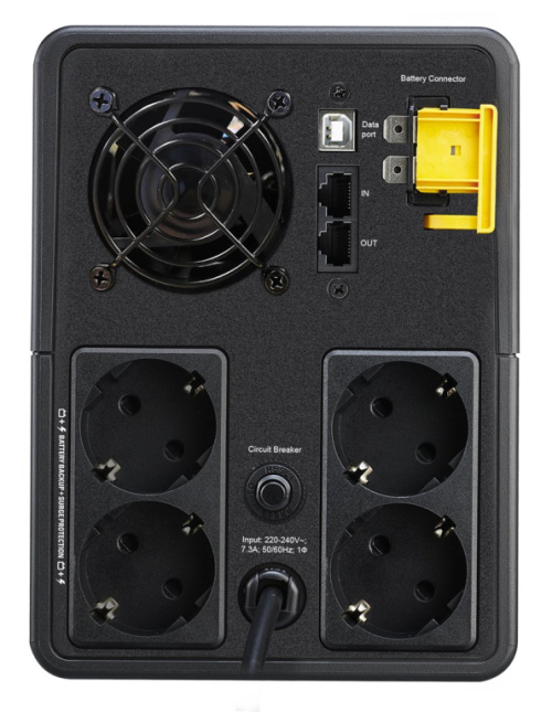 APC Back-UPS, 1600VA, Tower, 230V, 4x CEE 7/7 Schuko outlets, AVR ZSIAPCUPS0233