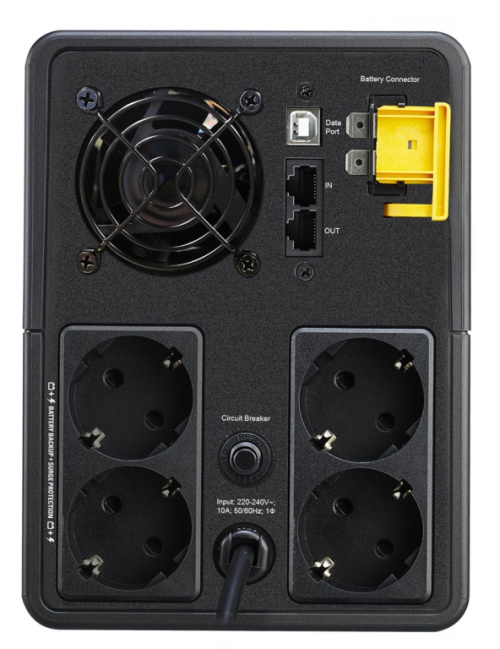 APC Back-UPS, 2200VA, Tower, 230V, 4x CEE 7/7 Schuko outlets, AVR ZSIAPCUPS0199
