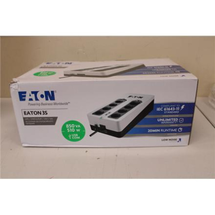 Renew. Eaton UPS 3S 850 DIN | Eaton | UPS | 3S 850 DIN | 850 VA | 510 W | DEMO