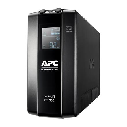 Schneider Electric APC Back-UPS Pro, Tower, 6x IEC C13 outlets, AVR, LCD, user-replaceable battery | BR900MI | 900 VA | 540 W | 230 V