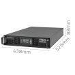 Qoltec UPS for RACK, 1kVA 1000W. PF 1.0, LCD