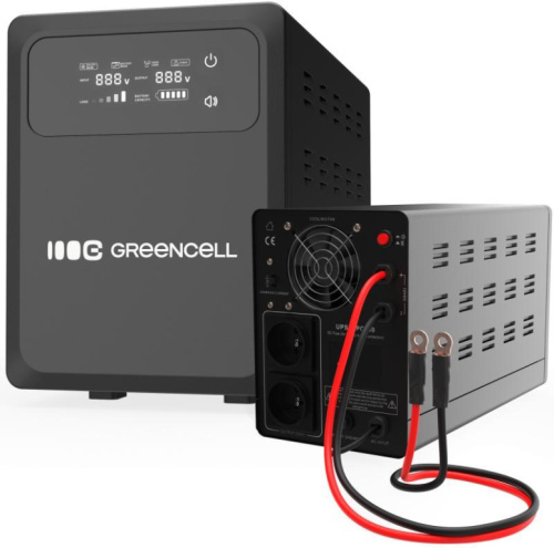 UPS backup power Greencell PowerCore 1200VA 800W