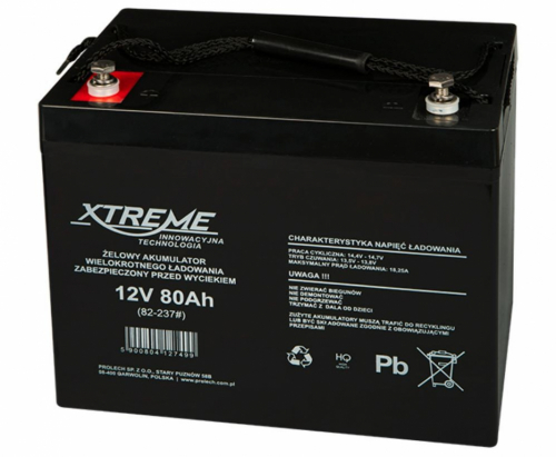 BLOW Gel battery 12V 80Ah XTREME