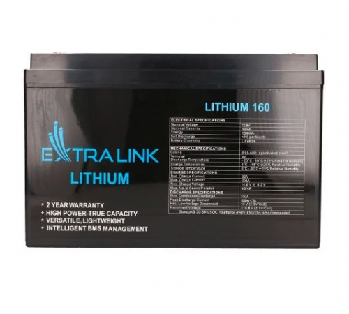 Extralink Battery LiFePO4 160AH 12.8V BMS EX.30462