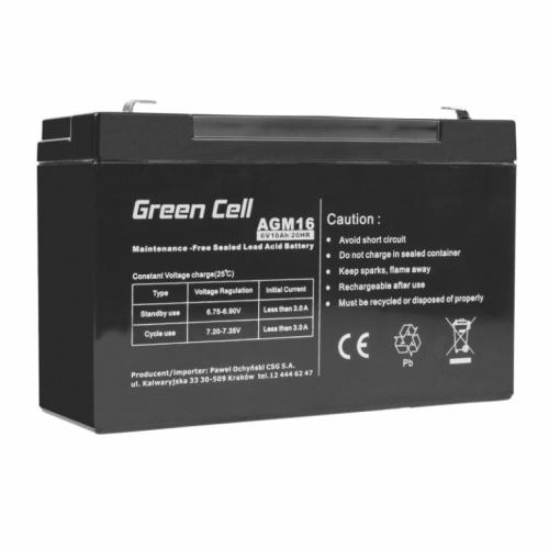 Green Cell AGM 6V 10Ah