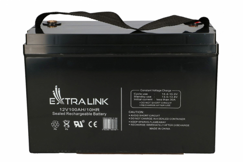 Extralink AKUMULATOR BATTERY ACCUMULATOR AGM 12V 100AH - Batterie Sealed Lead Acid (VRLA)