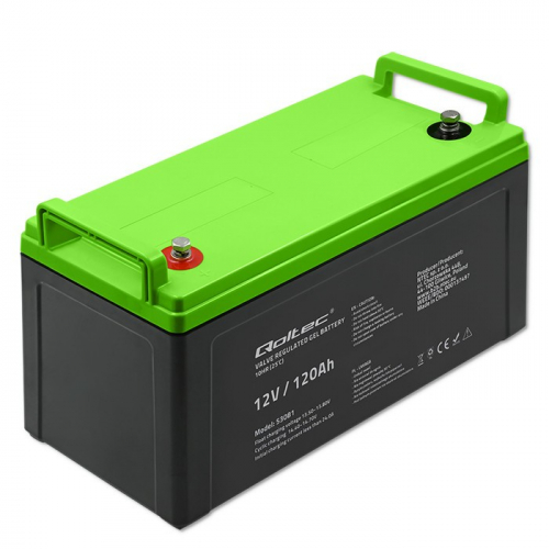 Qoltec Gel battery 12V, 120Ah