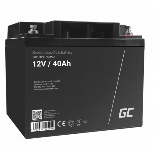 Green Cell Ersatzbatterie AGM22 12V/40Ah