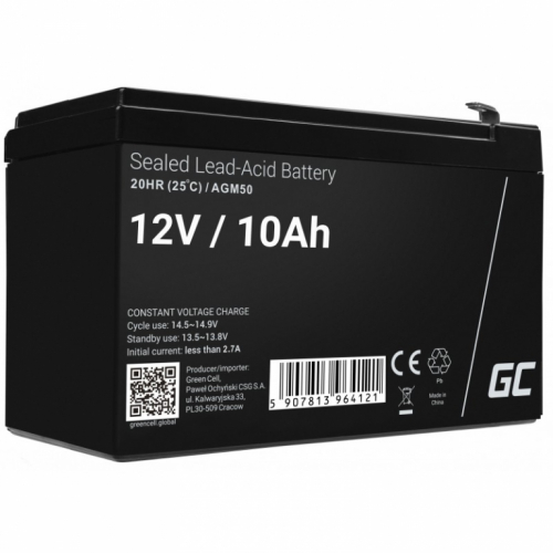 Green Cell Battery AGM VRLA 12V 10Ah