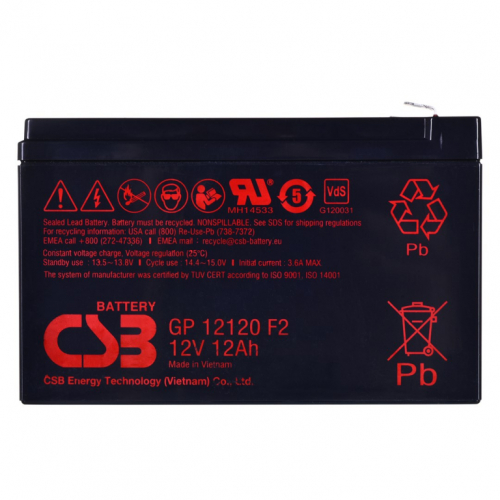 CSB GP12120F2 12V 12Ah battery