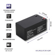 Qoltec AGM battery 12V 3.3Ah, max. 49.5A