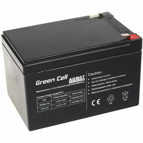 Green Cell Ersatzbatterie AGM07 12V/12Ah