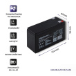Qoltec Gel battery | 12V | 9Ah | Max.90A | AGM