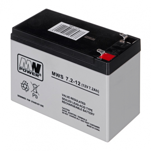 MW Power MWS 7.2-12 UPS battery Sealed Lead Acid (VRLA) 12 V 7.2 Ah