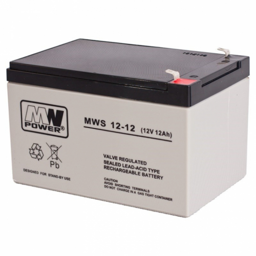 MW Power MWS 12-12 UPS battery Sealed Lead Acid (VRLA) 12 V 12 Ah