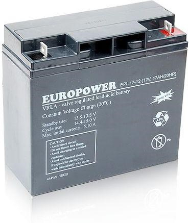 EUROPOWER EPL Series AGM Battery 12V 17Ah (15 Years Service Life)