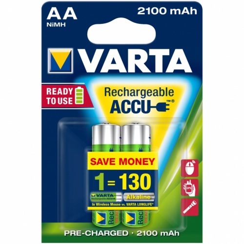 Akku AA 1.2V (HR06) *Varta* Recharge Accu - 2er-Pack 735640