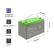 Qoltec Deep Cycle gel battery 12V, 100Ah