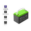 Qoltec Gel battery 12V, 100Ah