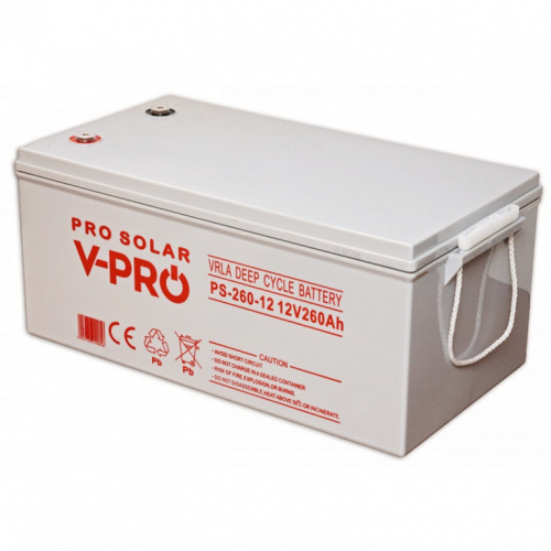 VOLT POLSKA DEEP CYCLE VPRO SOLAR 12V 260AH VRLA MAINTENANCE-FREE BATTERY