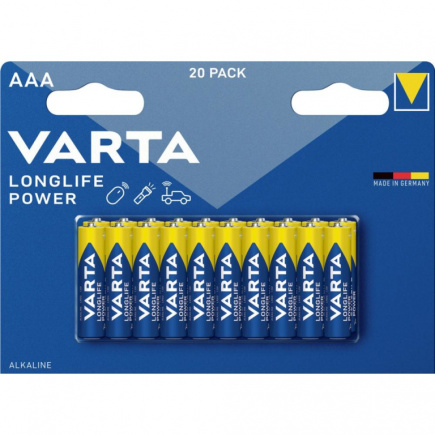 Batterie AAA (LR03) 1.5V *Varta* High Energy - 20-Pack