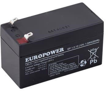 AGM battery EUROPOWER EP series 12V 1.2Ah (Service life 6-9 years)