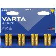 Batterie AAA (LR03) 1.5V *Varta* Longlife - 8-Pack 21249821