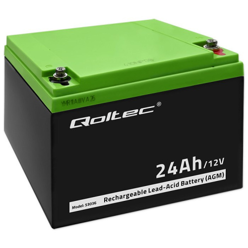 Qoltec AGM battery - UPS-batteri - Bly