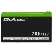 Qoltec 53076 AGM battery | 12V | 7Ah | Security